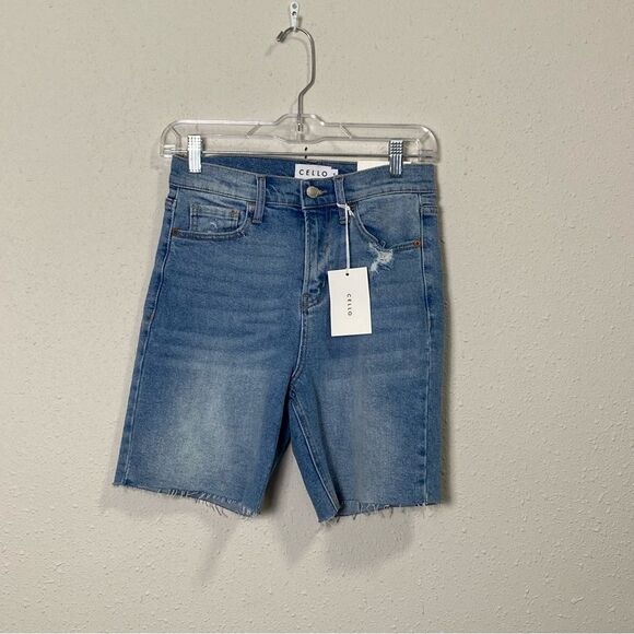NWT CELLO Deconstructed Denim Cut Off Shorts Women's Size Small - Picture 7 of 16